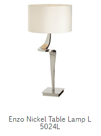 Nickel Table Lamp Thistlegrey Interiors
