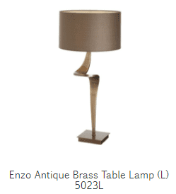 Antique Brass Table Lamp Thistlegrey Interiors
