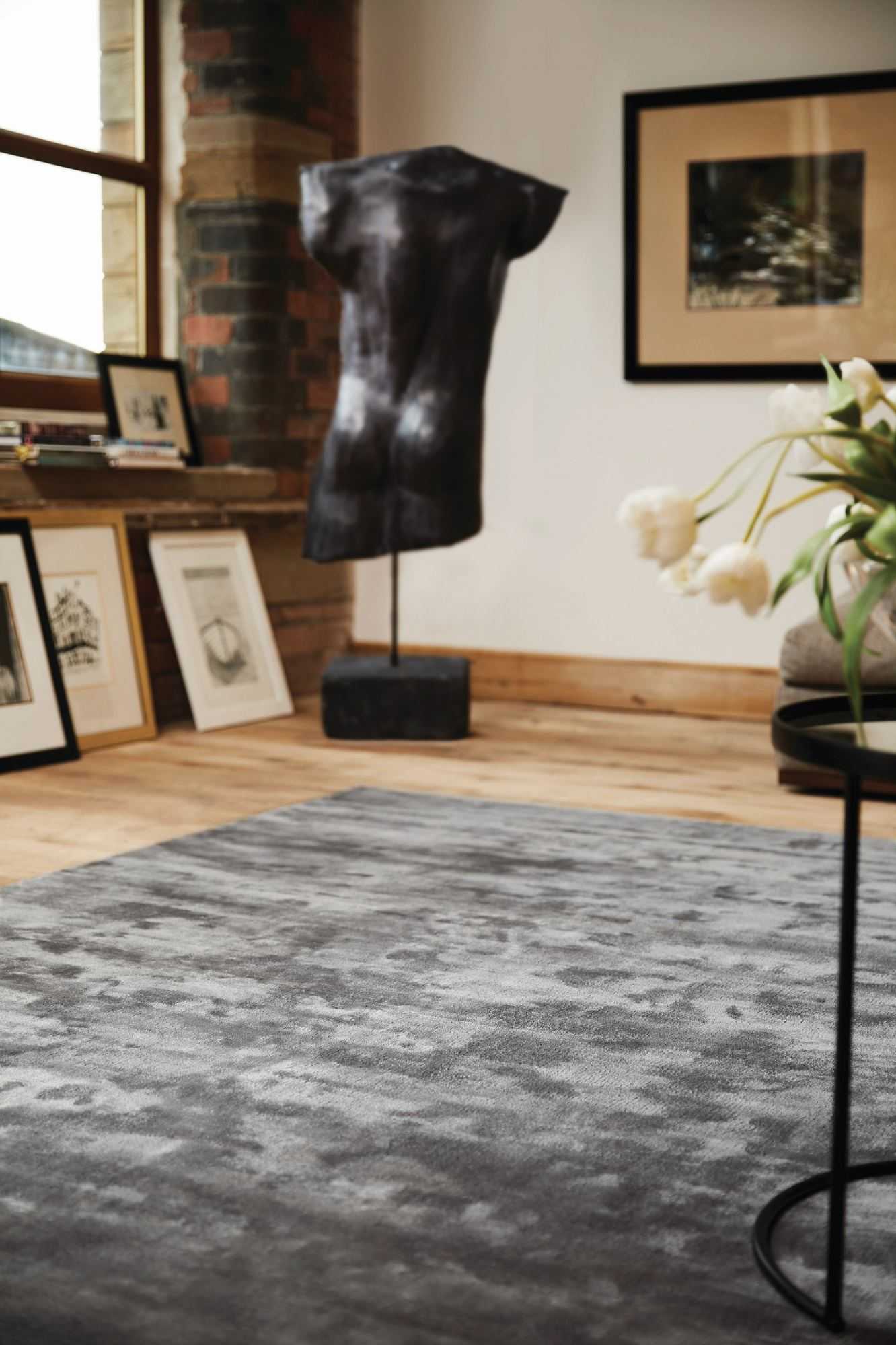 Dark Plain Grey Rug Thistlegrey